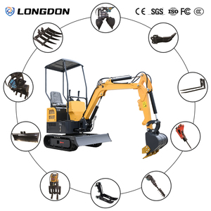 Mini Excavadora para el Hogar, Mini Excavadora China de 1 Tonelada y 1.2 Toneladas, Excavadora Pequeña con Orugas para Uso Doméstico - Product Image 3