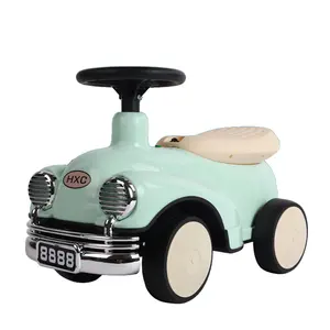 Vintage Kids Glide Auto Quad Bike Balance Radtour auf Twist Car Toy mit leichter Musik Baby Kunststoff Unisex Fuß Übung Spaß 100KG