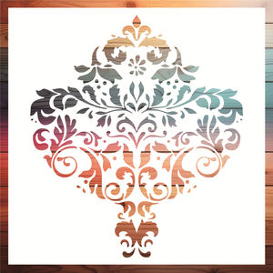 Pochoirs de mandala translucides de grande taille pour la <span class=keywords><strong>peinture</strong></span> - Modèles de mandala réutilisables - Motifs de 60x60 cm pour les murs, les tissus, le bois - Product Image 2