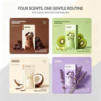 Lait Nettoyant Visage Hydratant et Nettoyant en Profondeur à la Crème Glacée, Personnalisé OEM, Meilleure Vente Transfrontalière, Myrtille