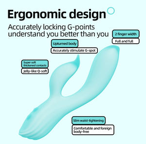 เครื่องนวดยางกันกระแทกแบบรวมทุกอย่างเพื่อความสุขทางเพศของเล่นกระตุ้นความรู้สึกไวต่อจีสปอตเพื่อความสุขในตัวเองของผู้หญิง - Product Image 5