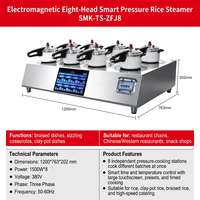 Cuisinière à gaz et électrique en acier inoxydable SEMIKRON, 3000-5000W, multi-brûleurs, allumage électronique, 220V/380V, cuisine d'hôtel
