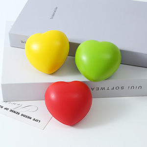 Pelota Antiestrés de Espuma de PU con Forma de Corazón, Personalizable con Logotipo, Regalo Promocional, Juguetes con Logotipo Propio Impreso - Product Image 3