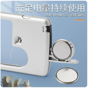 Portable Magnifier 20x Card Type With Led Light For Reading Books And Newspapers - Product Image 5
