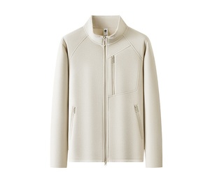 Individuelles Logo Vorderer Stehkragen Lässige Arbeitsjacke Winddicht Wasserdicht <span class=keywords><strong>Softshell</strong></span> Winter Fleece Wendbare Atmungsaktive Herrenjacke - Product Image 4