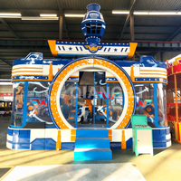 Manège de parc d'attractions pour enfants QiangLi, équipement de terrain de jeux extérieur, capacité de 500 kg pour plus de 10 passagers
