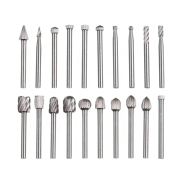 20pcs rotary tool accessory carbide rotary burr set