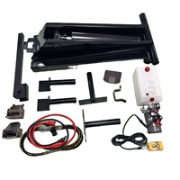 Kit de levage hydraulique à ciseaux PH630 de 20 tonnes avec pompe, moteur, engrenage et vérin hydraulique pour remorque à benne basculante