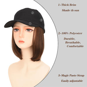 Gorro de Pelo Humano Negro con Cordón Ajustable, Transpirable e Impermeable, para Invierno, Estilo Largo para Mujeres de Negocios, Marca Fuchs Part Stocking - Product Image 5