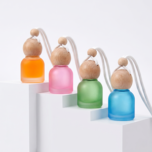 <strong>Car</strong> Perfume Beech Wood Bottle <strong>Refillable</strong> Long Lasting Air Freshener 8ml Hanging Fragrance <strong>Diffuser</strong> for Vehicle Decoration - Product Image 1