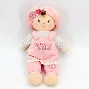 Pour bébé ma première poupée ours en peluche peluche super douce avec remplissage en coton PP soulagement du stress pour 5-7 ans rose/blanc 13 - Product Image 4