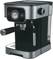 Machine à café expresso Anbo New 1200W 20 bars, portable, en acier inoxydable, semi-automatique, pour la maison, avec affichage de la pression et de la température