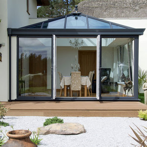 Winter Garden Sunroom libère le <span class=keywords><strong>toit</strong></span> en triangle Sunroom Glass House Abordable Outdoor House Sunroom - Product Image 4