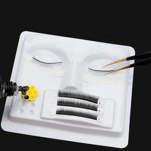 Extensión de pestañas simple, cabeza de Maniquí de plástico para entrenamiento, Cara Humana, bandeja de pestañas de práctica 3 en 1 - Product Image 6