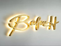 Letras de canal LED 3D personalizadas Logotipo de publicidad exterior Letreros de metal con retroiluminación acrílica para edificios para escuelas y hospitales