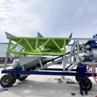 Centrale à béton mobile mini 35m3/h, prête à l'emploi, conteneurisée et portable pour projets de construction