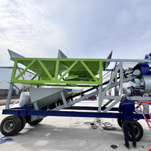 Centrale à béton mobile entièrement automatique de 90 m3/h avec système de contrôle PLC intelligent, centrale de malaxage mobile, béton prêt à l'emploi - Product Image 6