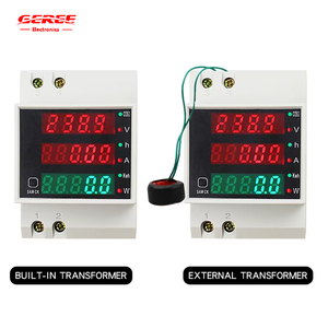 100A đa chức năng Power Meter D52-2048 LED kỹ thuật số Meter <span class=keywords><strong>AC</strong></span> Din Rail gắn 220V/380V ba pha Vôn kế Ampe kế - Product Image 6