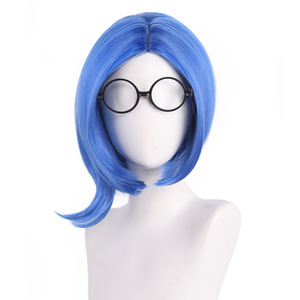 El Protagonista Saint Da se Disfranta como Miembro de los Agentes Secretos con un Cabello Corto Azul Lago Triste y Melancólico y un - Product Image 2