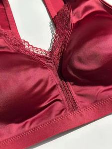 Canotta da Notte Ultra-Sottile in Raso per Donna, Stile Europeo e Americano, Chiusura Frontale, Taglie Forti, Spalline Convertibili, Logo sulla Coppa, Intimo da Notte - Product Image 2