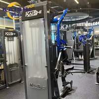 Máquina de remo sentado con selector comercial Kaishi, equipo de fuerza para gimnasio para entrenamiento de remo lateral