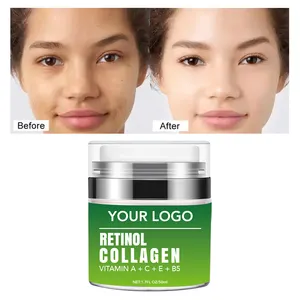 Chăm sóc da nhẹ nhàng Retinol nhãn hiệu riêng làm trắng da mặt Kem compacts vitamin A Collagen Retinol Mặt Kem