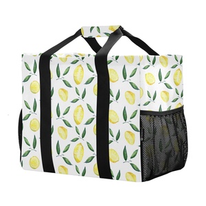 Lemon Design Fashion Women's <b>Extra</b> <b>Large</b> Durable Waterproof Portable Foldable Reusable Tote Convenient <b>Storage</b> <b>Bag</b> - Product Image 2