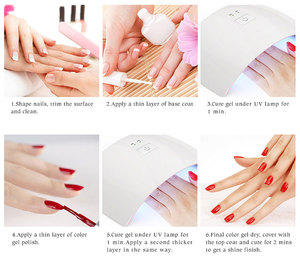 طلاء أظافر جل يو في خالٍ من الهيما 15 مل بـ 156 لونًا، طلاء أظافر سريع الجفاف وطويل الأمد من ستايلش جل بوليش لصالونات الأظافر - Product Image 4