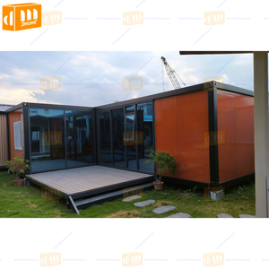 Maisons conteneurs préfabriquées de luxe de 20 pieds avec <span class=keywords><strong>terrasse</strong></span>, 2/3 chambres, salle de bain en L, espace de vie détachable pour hôtel, motel, villa conteneur - Product Image 5