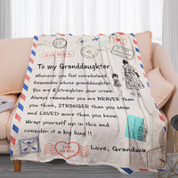 Couvertures en peluche de haute qualité pour Thanksgiving Saint Valentin cadeaux de motif de caractère solide pour petite amie petit ami femme mari