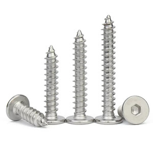 Vis à tête ultra plate M2 M3 M4 de 1 mm, vis autotaraudeuse à tête hexagonale plate et fine, du fabricant de vis - Product Image 4