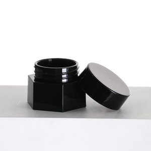 5g 15g 30g Tapa redonda negra Uñas poligonales Logotipo personalizado Crema de inyección Envase cosmético al por mayor - Product Image 6