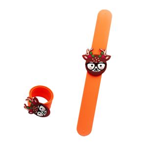 Bracelet promotionnel de Noël en silicone, bracelets à claquer pour enfants - Product Image 2