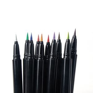 Eyeliner liquide ultra-fin sans marque, longue tenue et anti-bavures, noir mat naturel, stylo sous-couche coloré scintillant - Product Image 5