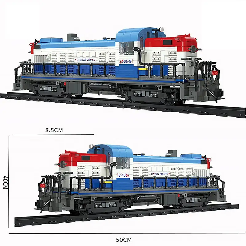 JIESTAR 59006 idee Raiway modello mattoni assemblare giocattoli esperto tecnico treno a vapore pista auto Building Blocks Set ragazzi adulti