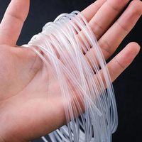 Tube en silicone flexible transparent 2 mm DI x 4 mm DE pour pompe péristaltique DIY, tuyau d'eau et d'air