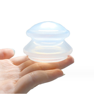 Silicone Cupping <b>Set</b> 4 Pieces Transparent Negative Pressure <b>Massage</b> Scraping Apparatus Manual Health Care - Product Image 2