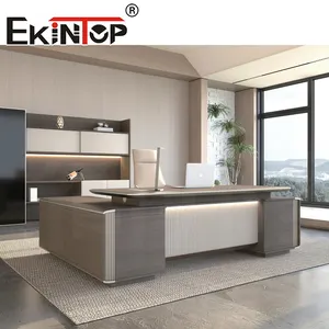 Ekintop lujo moderno escritorio ejecutivo modular conjunto de muebles de oficina