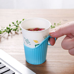 Disposable Paper Cup Holder Thickened Plastic Insulated Sleeve For Hot Drink Wedding Use Yiwu Origin - Product Image 2