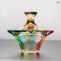 16 design verre coloré ongles acrylique cristal liquide tasse acrylique liquide tasse ongles Dappen plat avec couvercle
