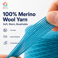 Fil à tricoter 100% laine mérinos de haute qualité, teint fantaisie, effet cachemire, épais, pour la couture et le tricot
