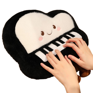 Kawaii peluş enstrüman peluş oyuncak özel tasarım yaratıcı gülümseme peluş keman piyano oyuncak - Product Image 1