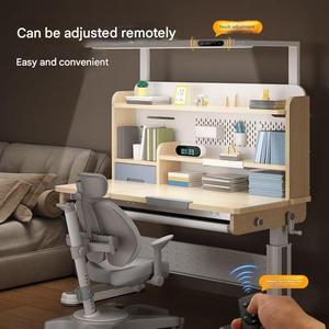 <span class=keywords><strong>Scrivania</strong></span> e <span class=keywords><strong>Sedia</strong></span> Ergonomiche Regolabili in Altezza, Tavolo da Lettura Moderno in Legno con Libreria, Arredamento <span class=keywords><strong>per</strong></span> Camera da Letto - Product Image 6