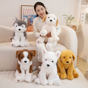 Peluche personnalisée pour grand chien : Husky, West Highland White Terrier, <span class=keywords><strong>Labrador</strong></span> <span class=keywords><strong>Retriever</strong></span>, Golden <span class=keywords><strong>Retriever</strong></span> – Poupées en peluche, coussin doux - Product Image 1