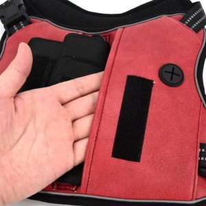 Reflective <b>Pet</b> Dog <b>Harness</b> With Storage Bag Adjustable No Pull Dog Vest MOLLE Patch Panel For Outdoor Walking Training - Product Image 5