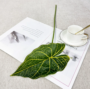 ใบไม้ประดิษฐ์ต้นอาโลเซียโกเนียคาลาเดียมใบเดี่ยวสำหรับประดับตกแต่งบ้านและสวนแต่งงาน - Product Image 4