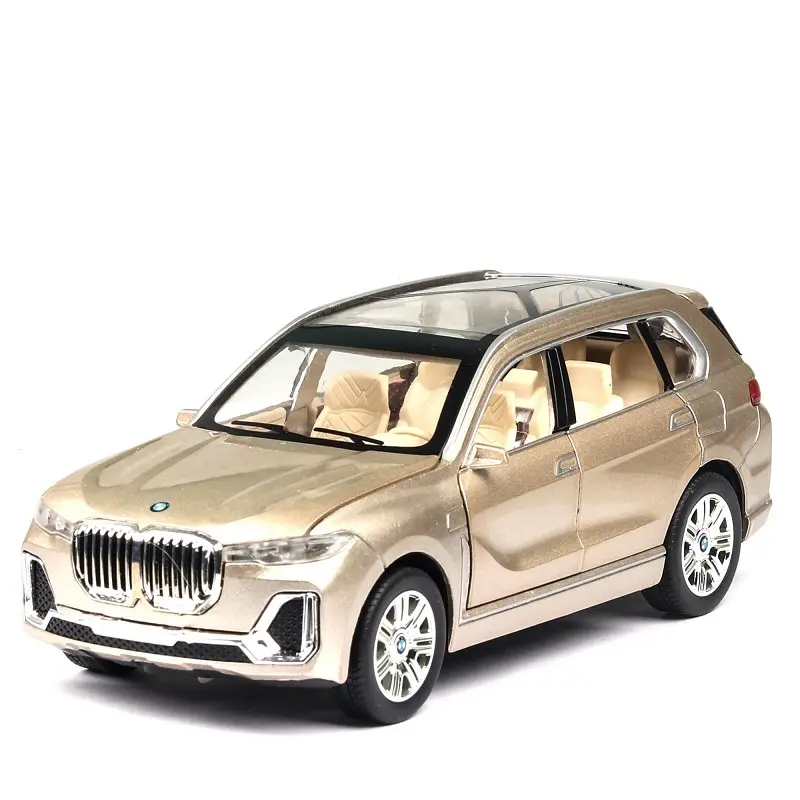 Die Cast macchinine Suv modello X7 1:32 modelli di auto simulazione tirare indietro modelli di giocattoli per auto per bambini amici regali