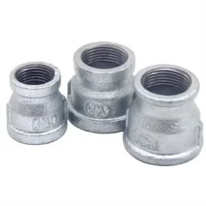 High Quality Malleable Iron Pipe Fittings GB galvanized reducing M&F socket For Pipeline Convey Oil Water Gas