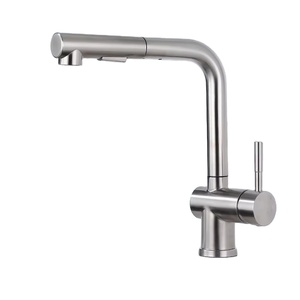 Paslanmaz çelik mutfak musluk uzatılabilir duş lavabo bataryası dokunun düşük basınçlı dönebilir mutfak musluk - Product Image 1