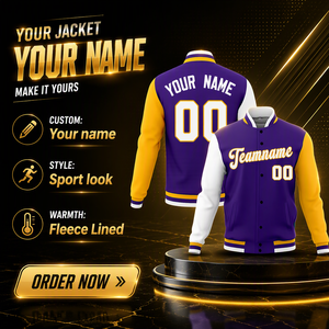Giacca da Baseball Personalizzata con Nome per Uomo, <span class=keywords><strong>Abbigliamento</strong></span> <span class=keywords><strong>Casual</strong></span> Caldo e Alla Moda, Maglioni Invernali, Giacca da Uomo - Product Image 1